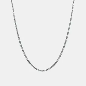 0.03ct Half Way Diamond Tennis Necklace