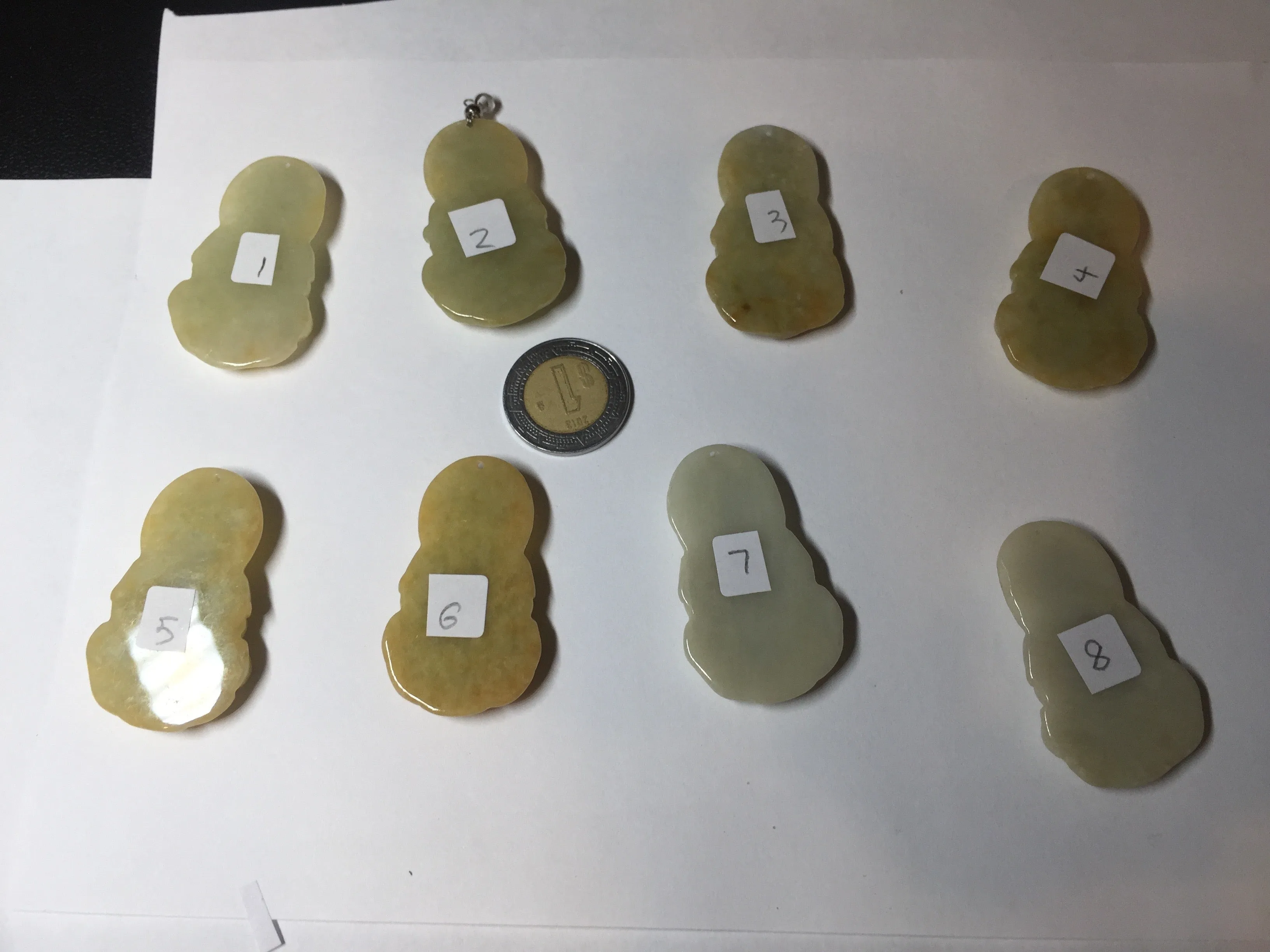 100% natural white grade A yellow/brown/green jadeite jade Guanyin pendants AX160