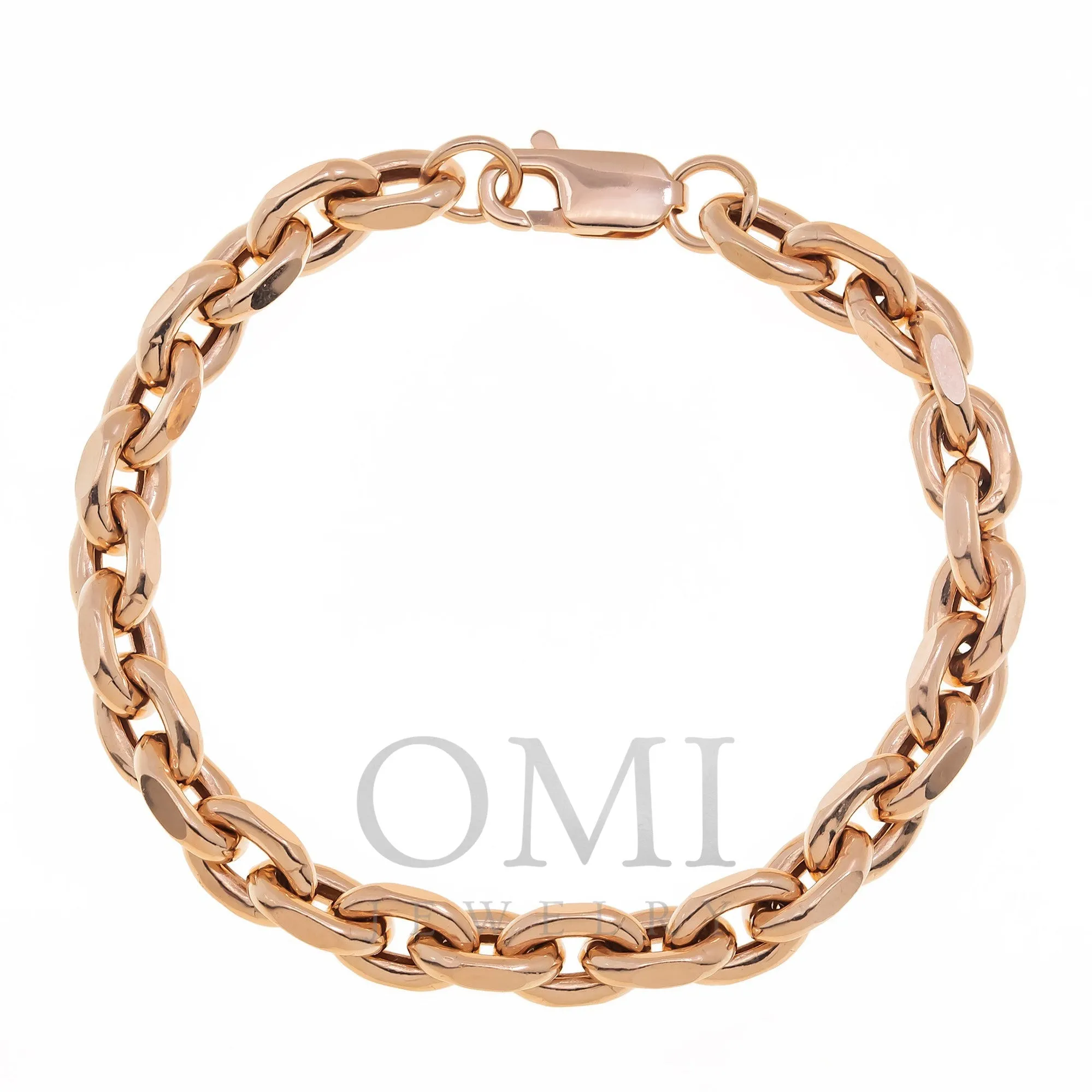 14K GOLD ROLO BELCHER CHAIN BRACELET