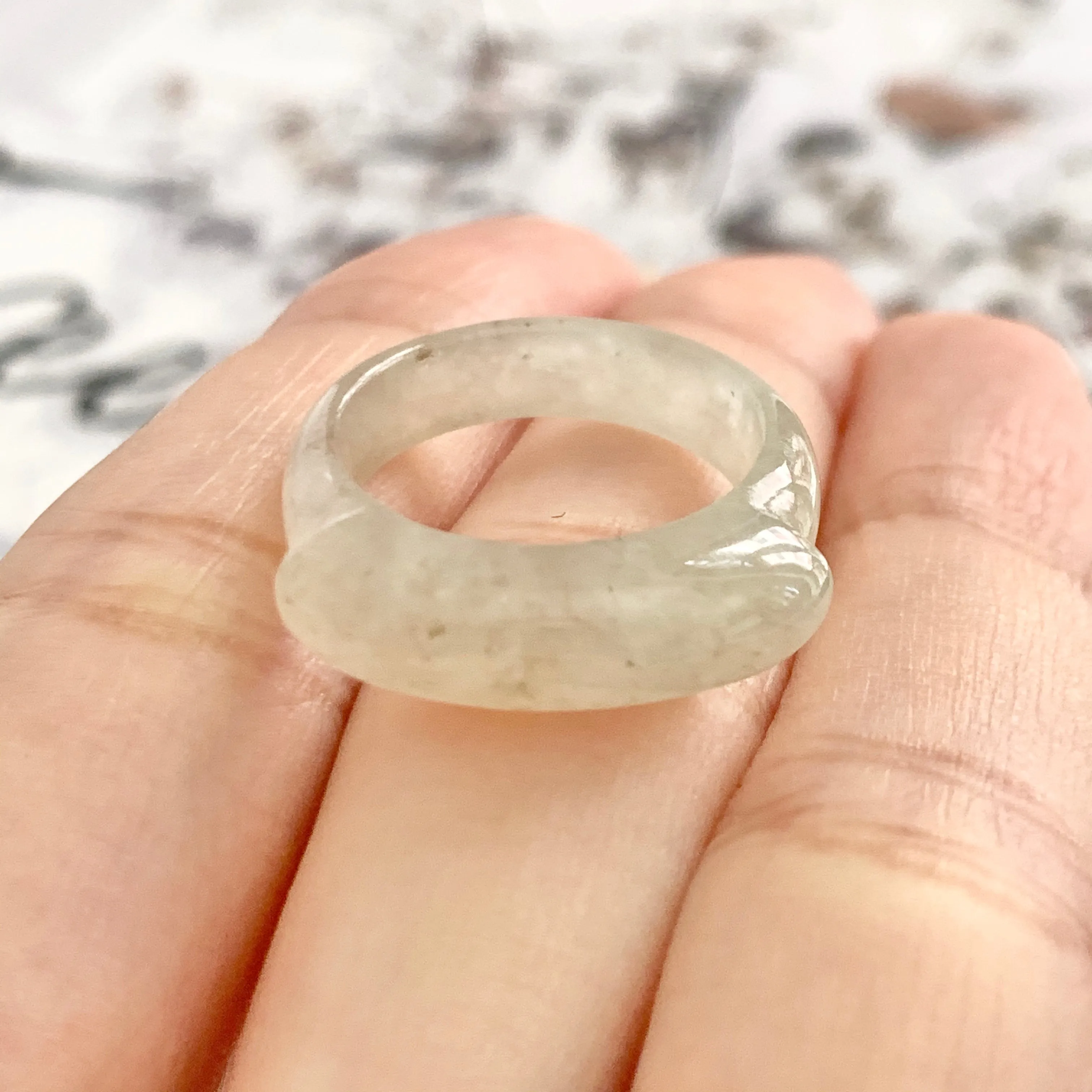 16mm A-Grade Natural Jadeite Ring Band No.161974