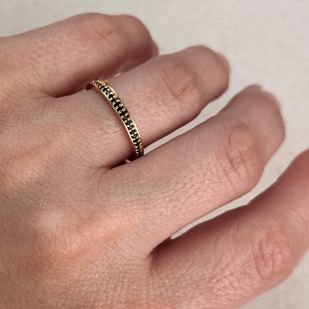 18k Gold Filled Eternity CZ Band Ring