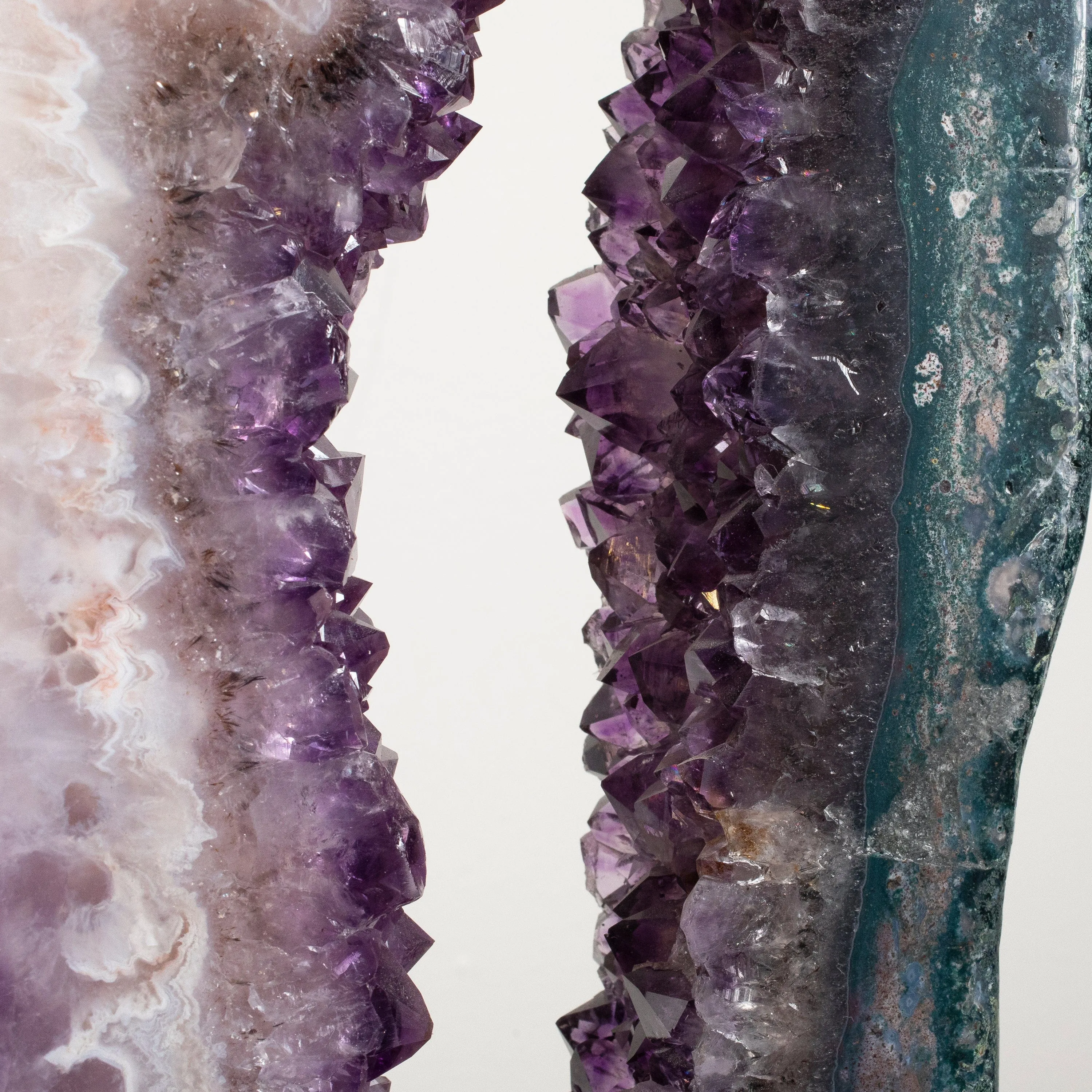 Amethyst Geode Wings from Brazil on Custom Stand- 38 / 42 lbs