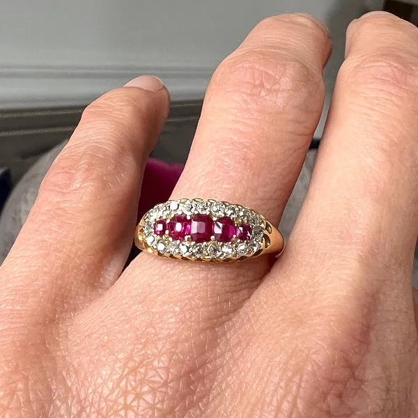 Antique Ruby & Diamond Ring