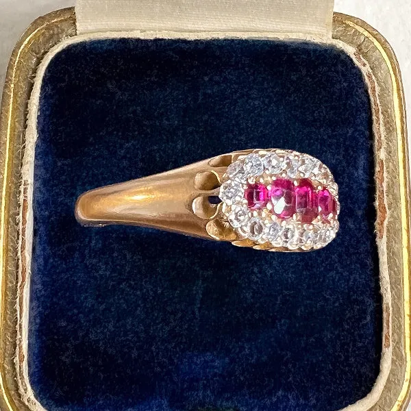 Antique Ruby & Diamond Ring