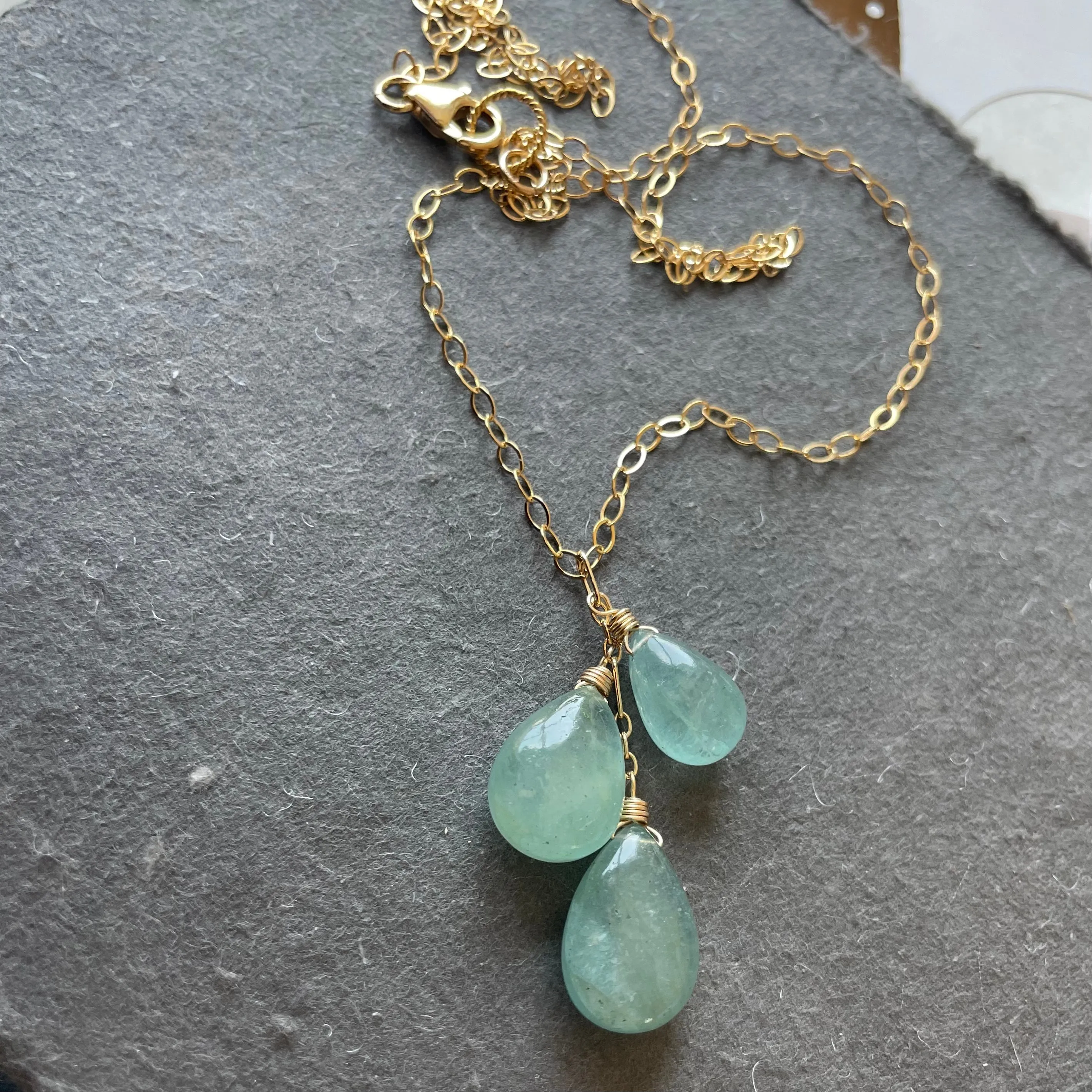 Aquamarine  Necklace OOAK