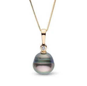 Aspire Collection 8.0-9.0 mm Baroque Tahitian Pearl & Diamond Pendant