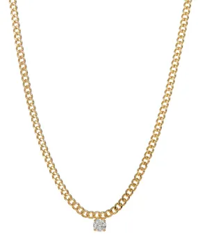 Bardot Stud Charm Necklace- Gold