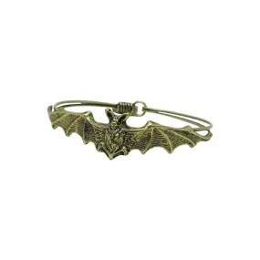 Bat Bangle Bracelet - Bronze