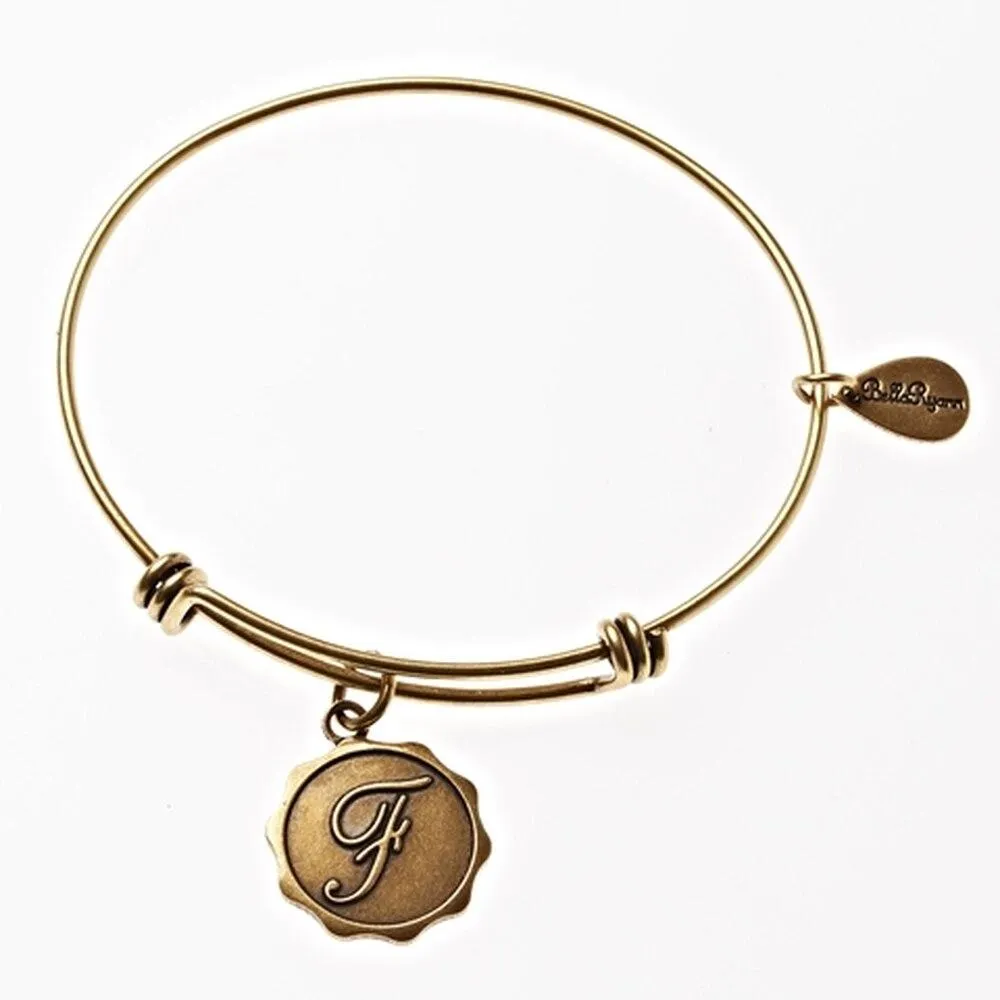 Bella Ryann Bangle Bracelet - Letter F