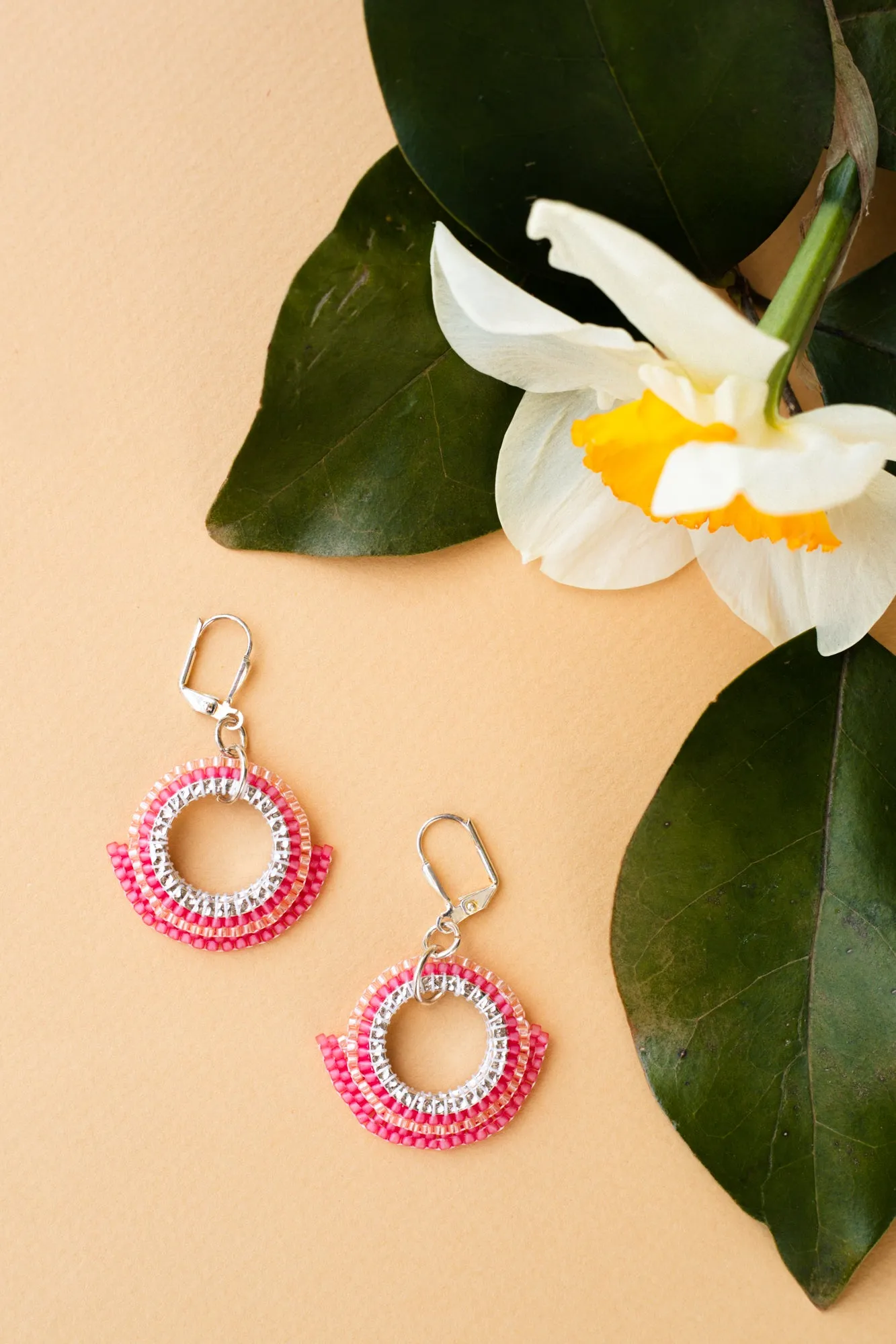 Belle Pink Drop Earrings