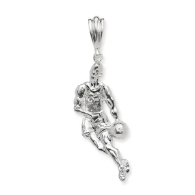 Better Jewelry .925 Sterling Silver Basketball Player Sports Vintage Charm Pendant