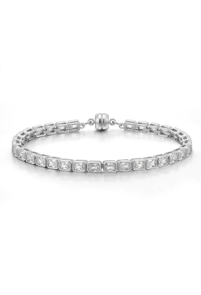 Bezel Emerald Ballier Bracelet-Clear