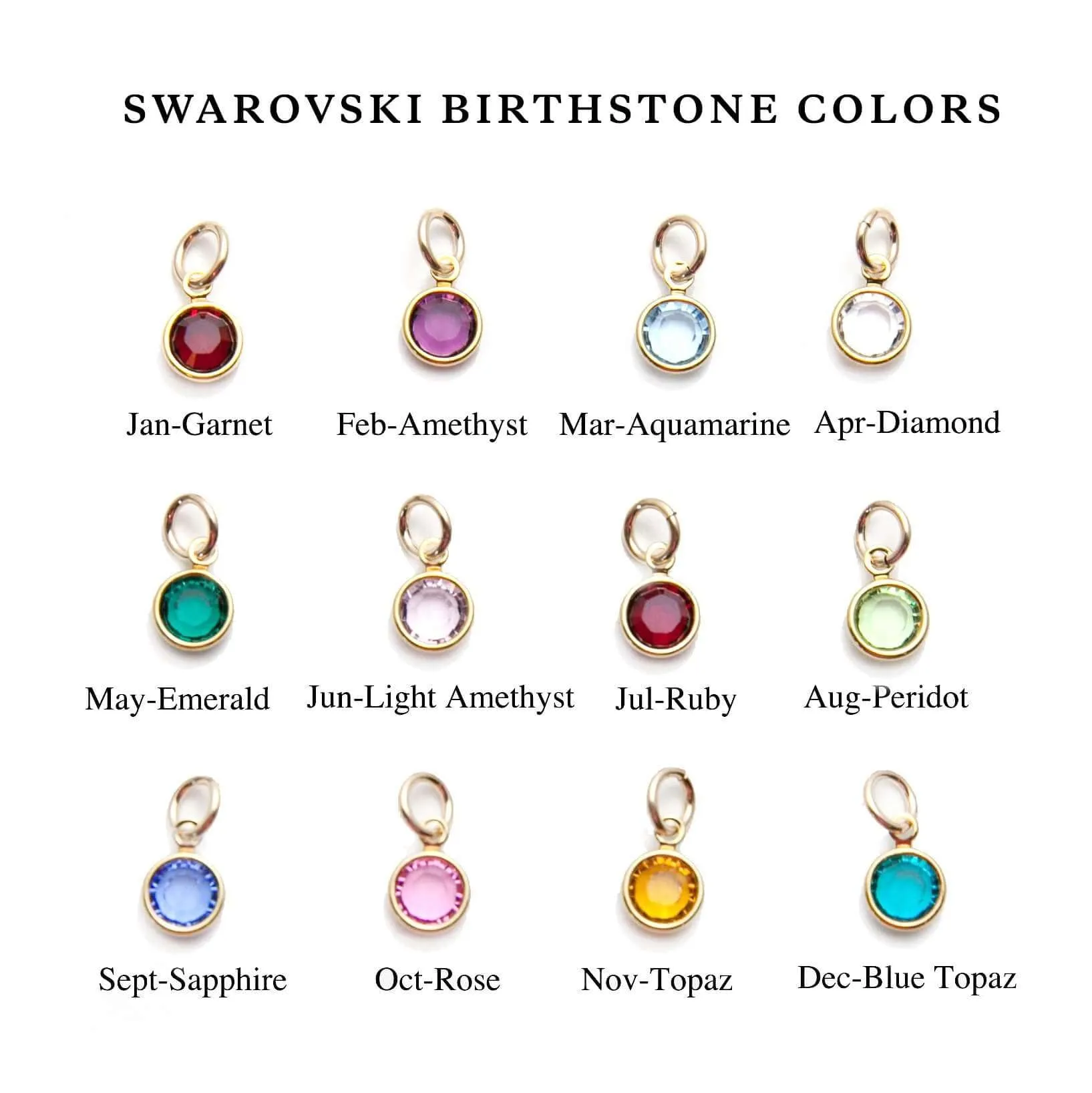 BIG & LITTLE BIRTHSTONE BRACELET SET