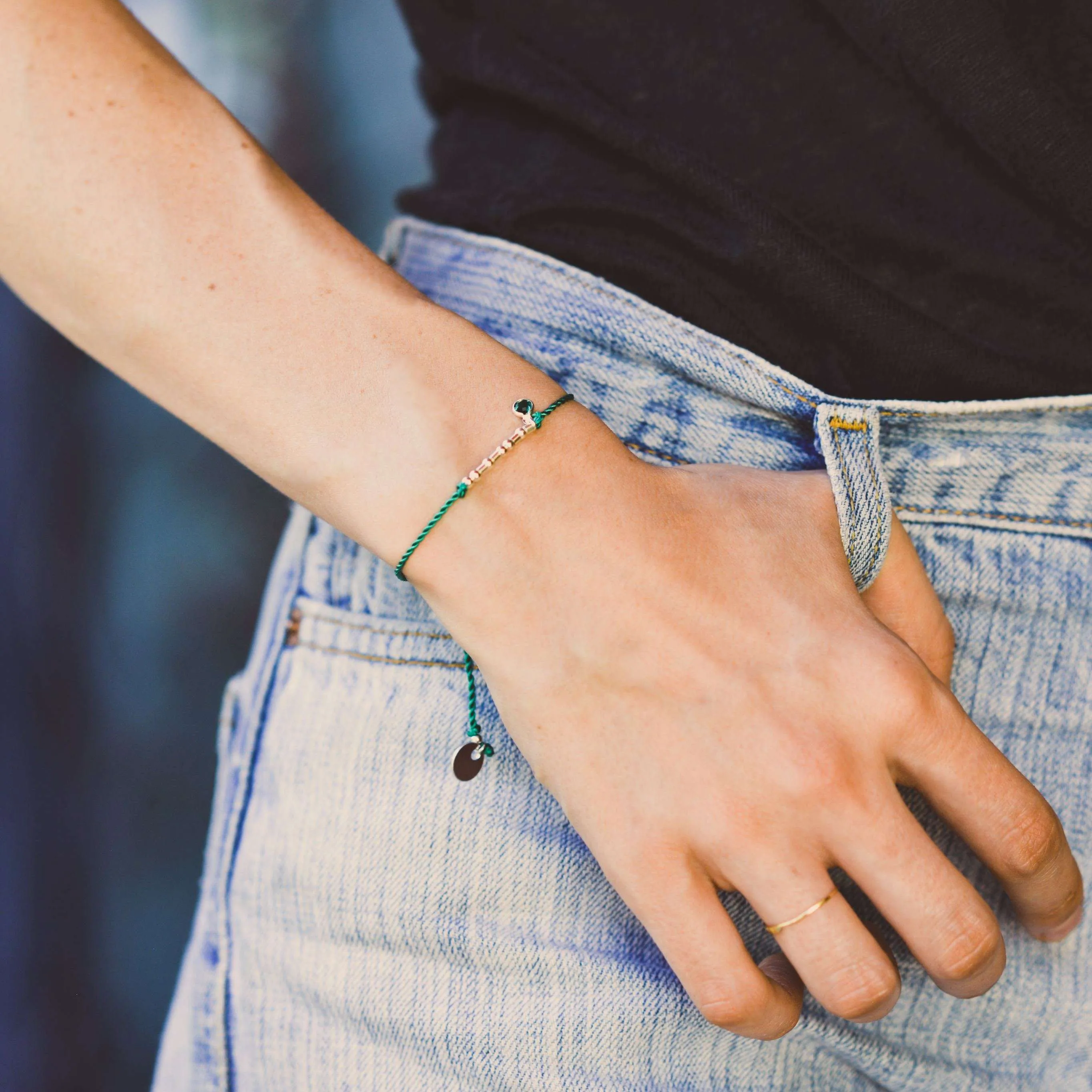 BIG & LITTLE BIRTHSTONE BRACELET SET