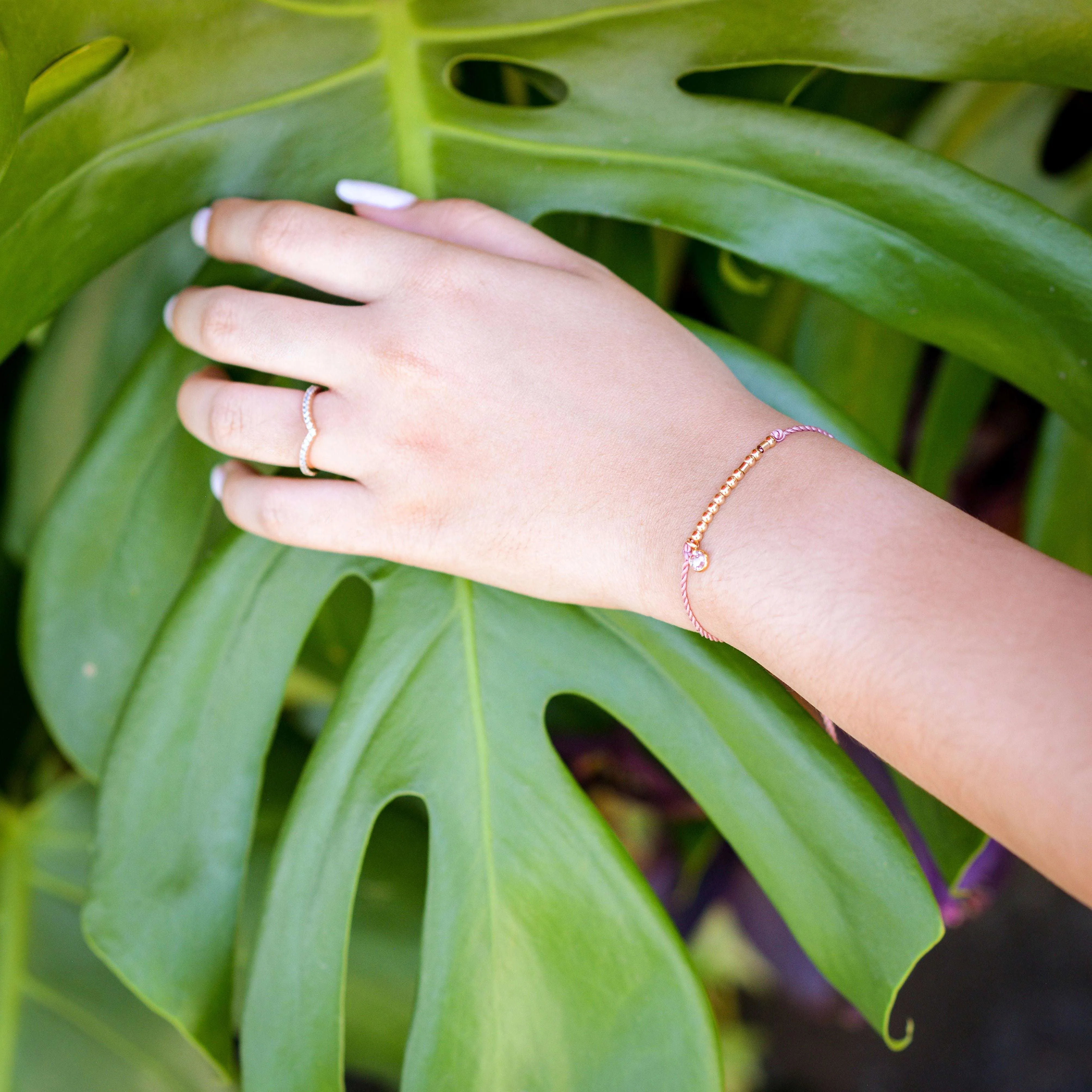 BIG & LITTLE BIRTHSTONE BRACELET SET