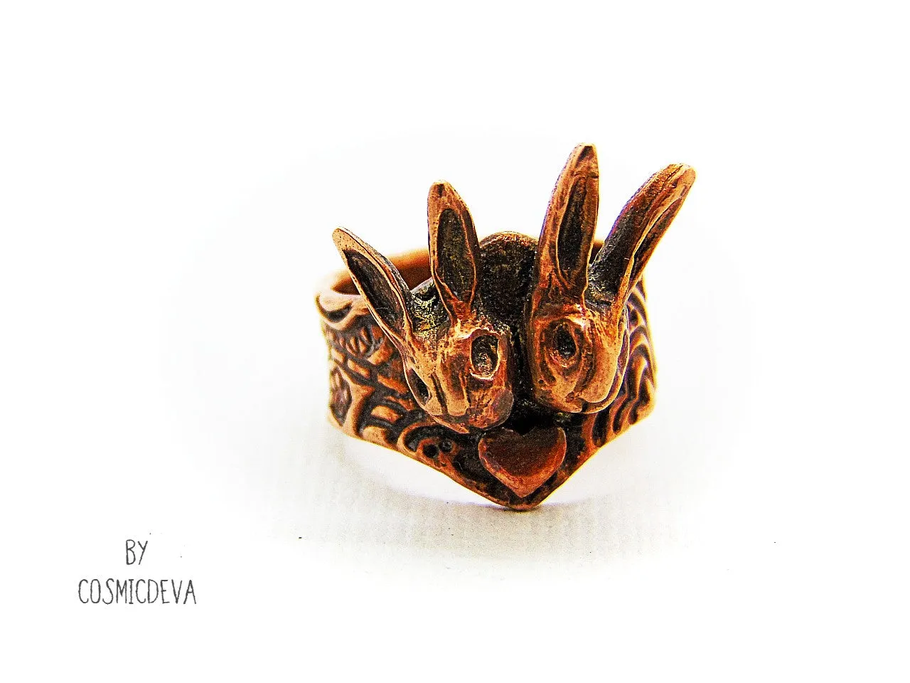 Bunny Love Copper Ring US Size 7.5 Ring