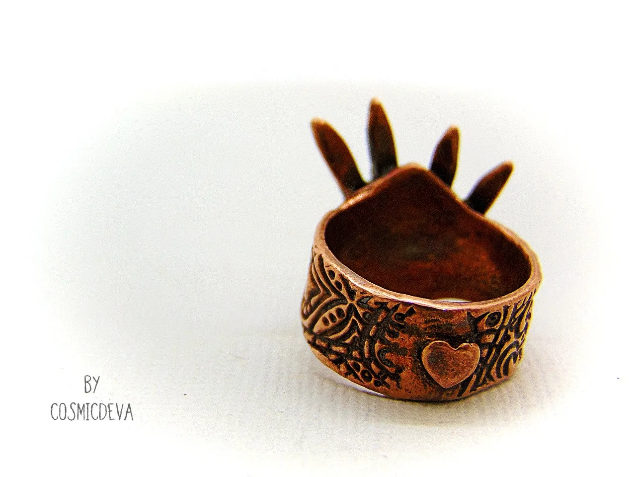 Bunny Love Copper Ring US Size 7.5 Ring