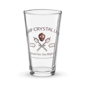 Camp Crystal Lake Shaker pint glass