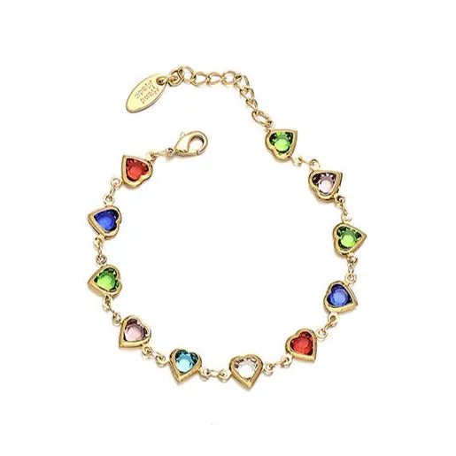 Candy Chain Heart Shape Necklace Bracelet (Purchase Individually)