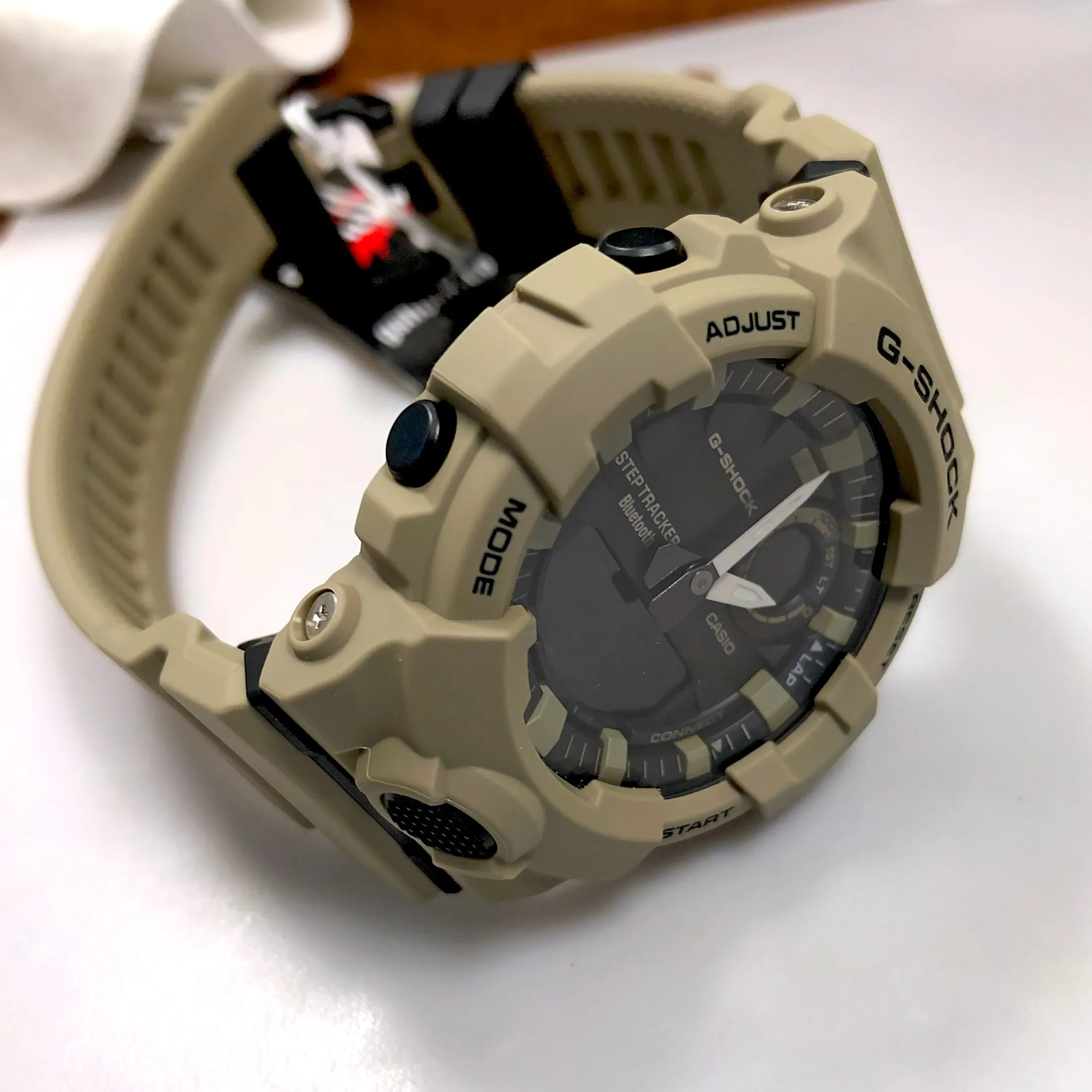 Casio G-Shock Tan Beige Bluetooth StepTracker Analog-Digital Watch GBA800UC-5A