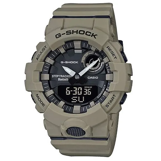 Casio G-Shock Tan Beige Bluetooth StepTracker Analog-Digital Watch GBA800UC-5A