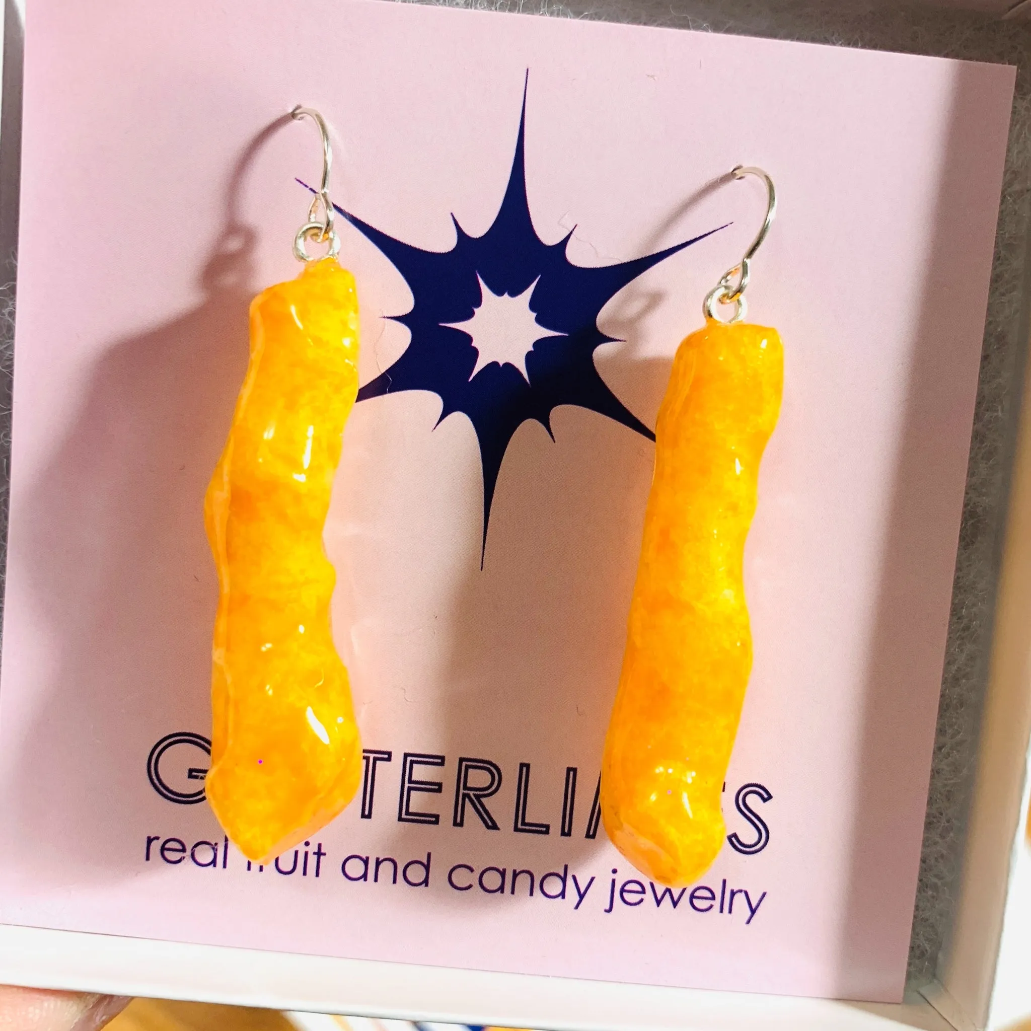 Cheese Snack Earrings