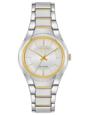 Citizen Womens Eco-Drive Paradigm - Two-Tone - Silver-Tone Dial - Bracelet