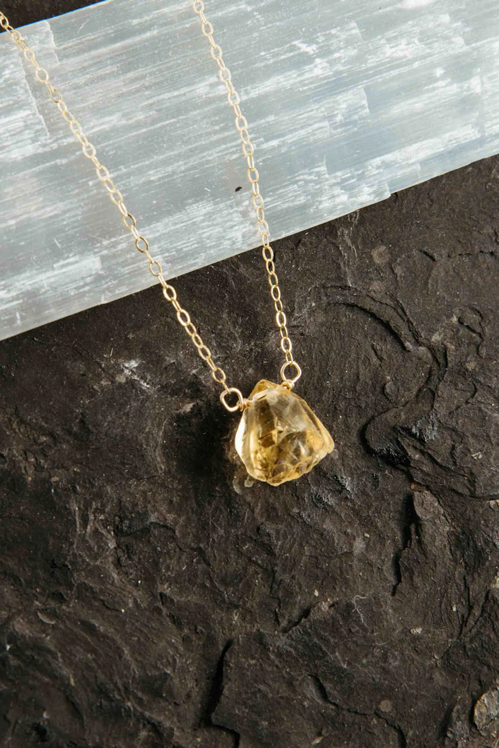 Citrine Joy Gold Necklace