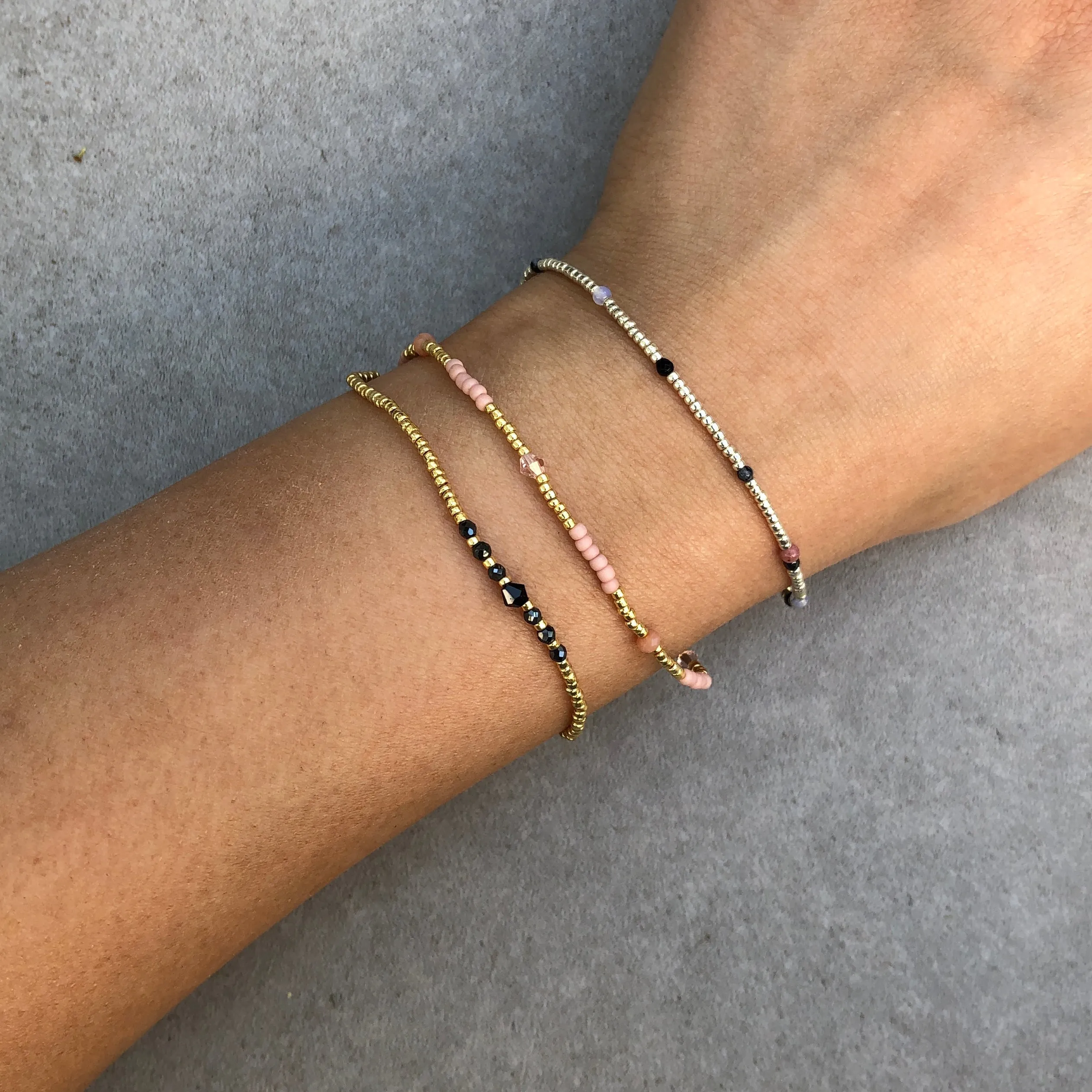 Clemence Bracelet, Pink Sand