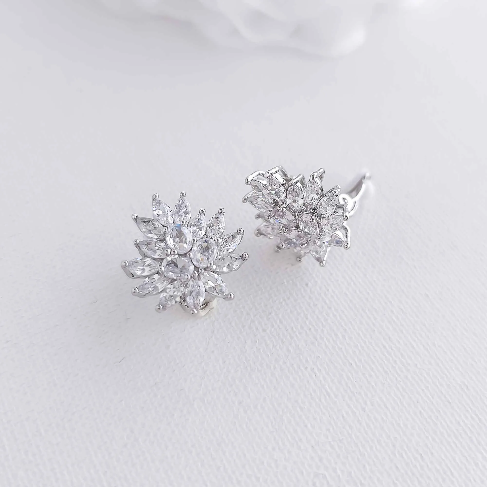 Clip On Stud Earrings-Amanda