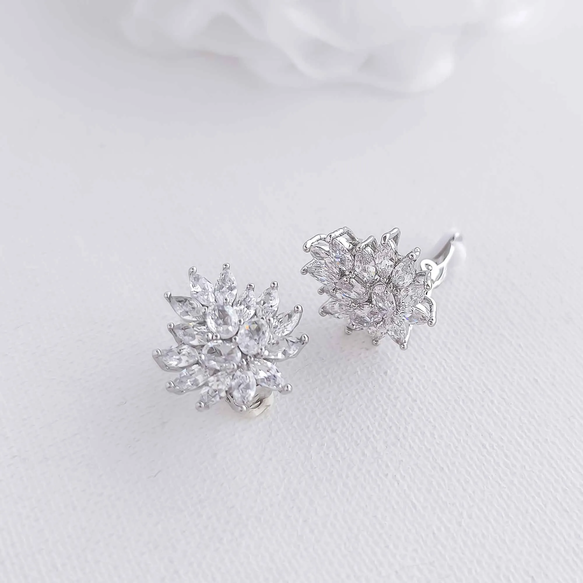 Clip On Stud Earrings-Amanda