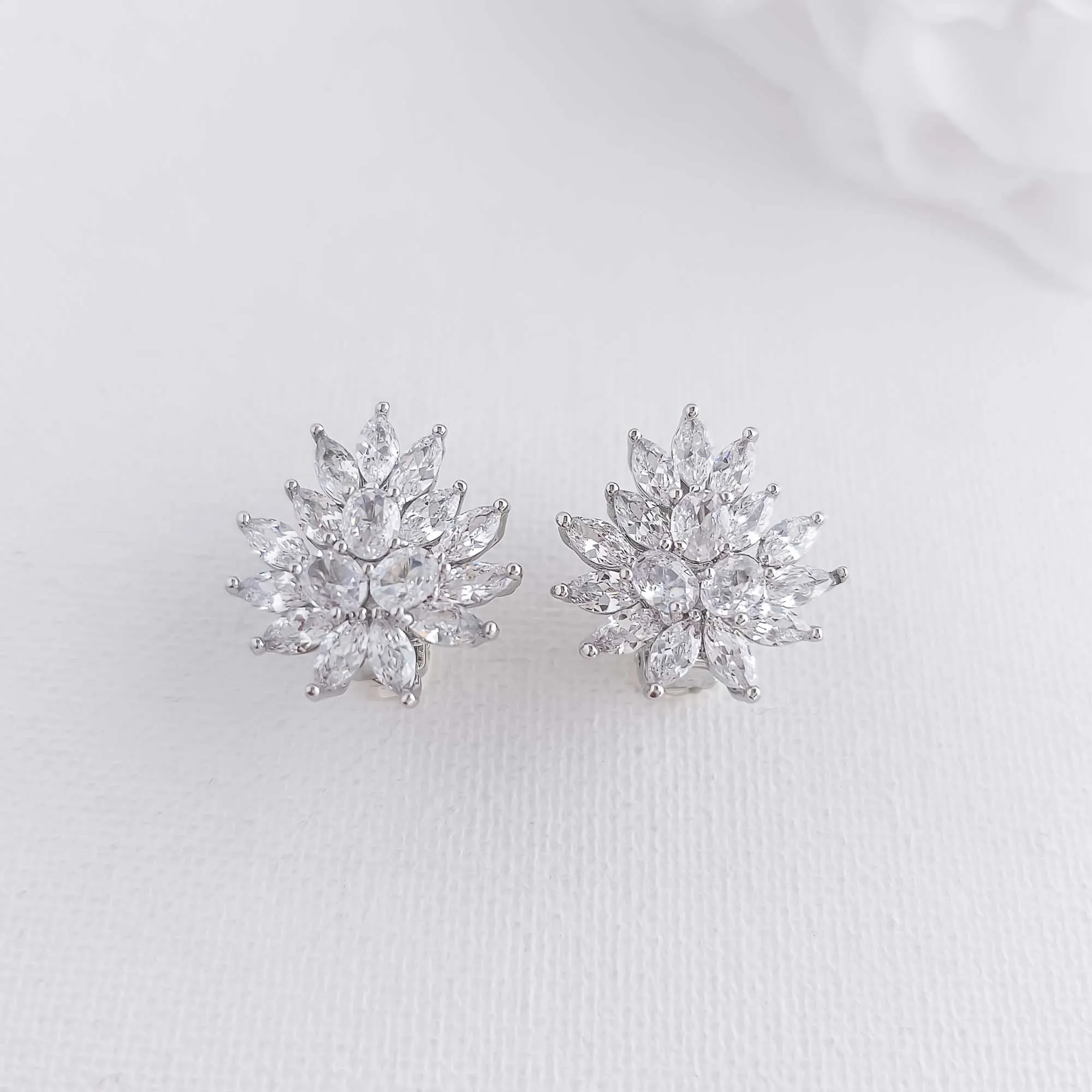 Clip On Stud Earrings-Amanda