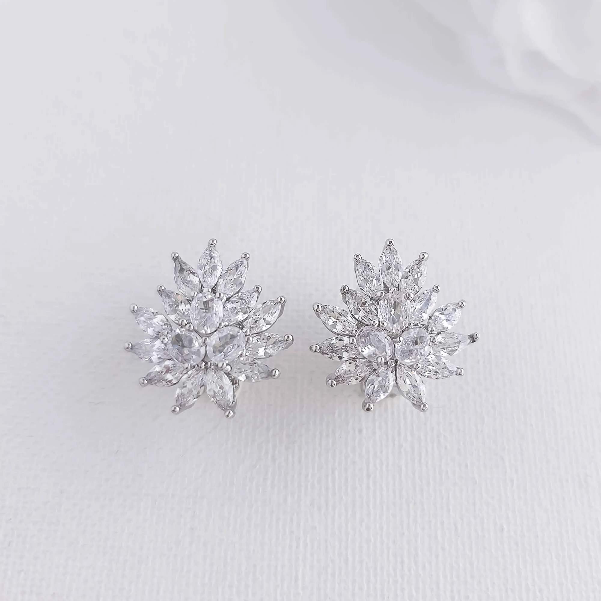 Clip On Stud Earrings-Amanda