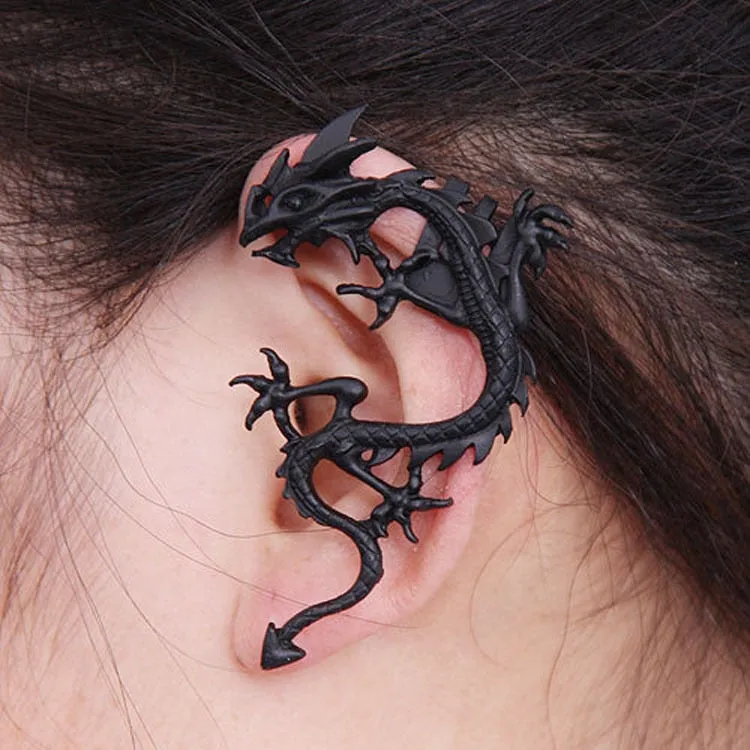 Coiling Wyrm Ear Cuff