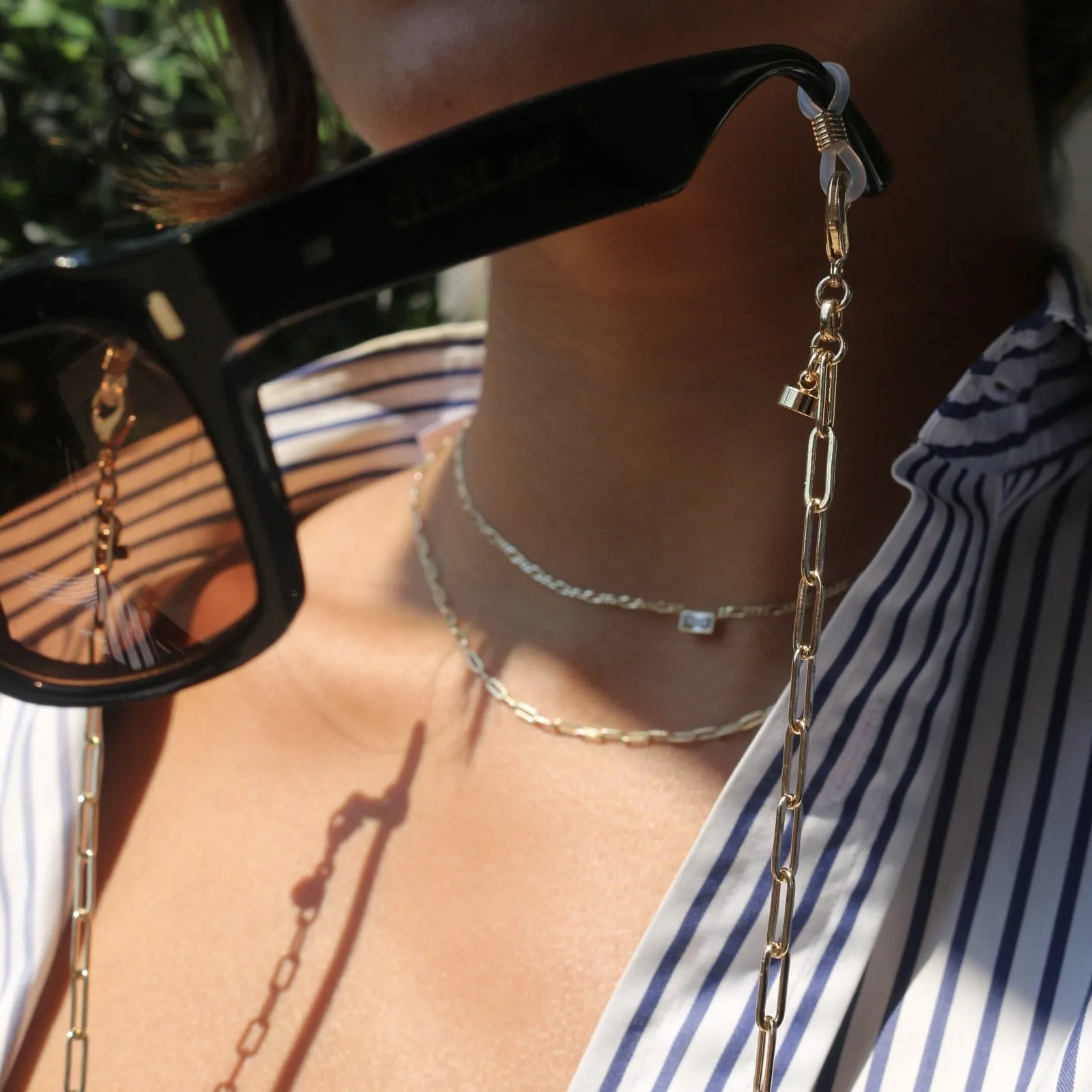 Convertible Paperclip Chain Necklace For Eyewear