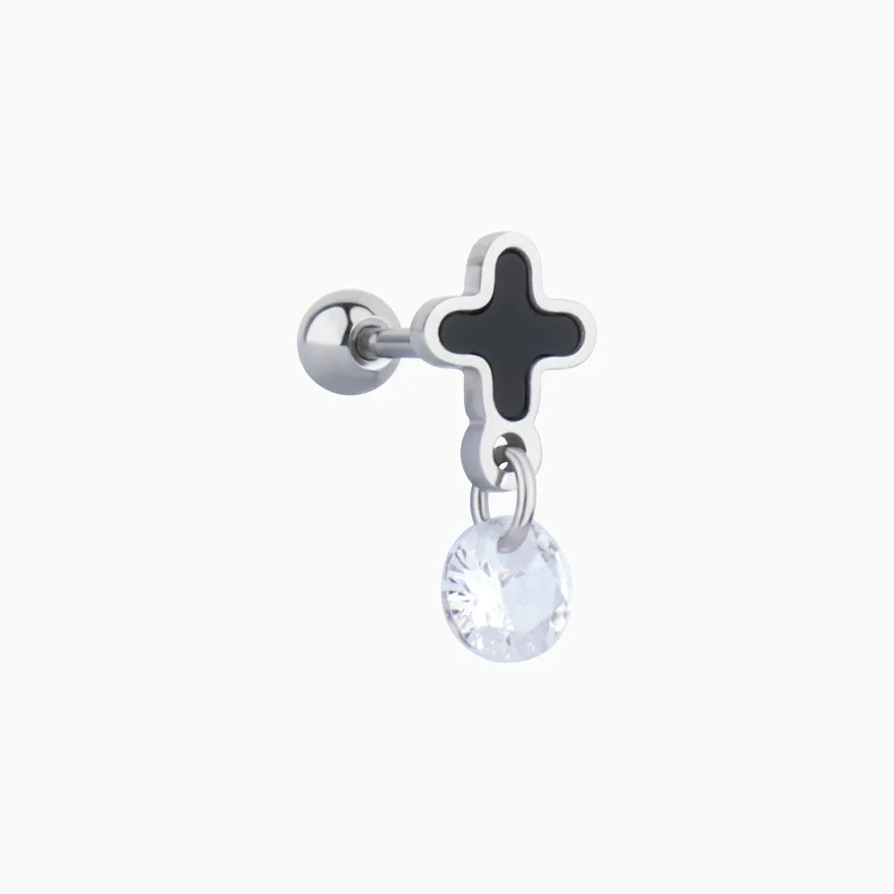 Cross Drop Stud