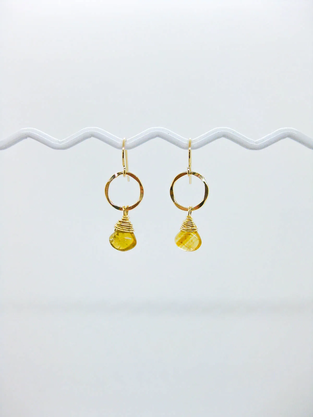 Daisy: Citrine Earrings - e736