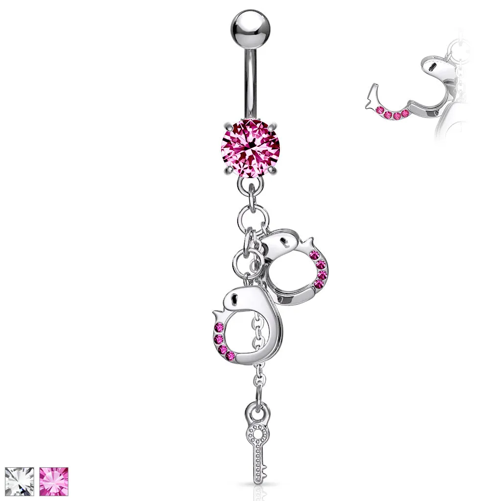 Dangly Handcuff Belly Ring