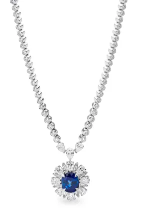 Diamond and Sapphire Necklace