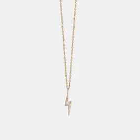 Diamond Lightning Bolt Necklace