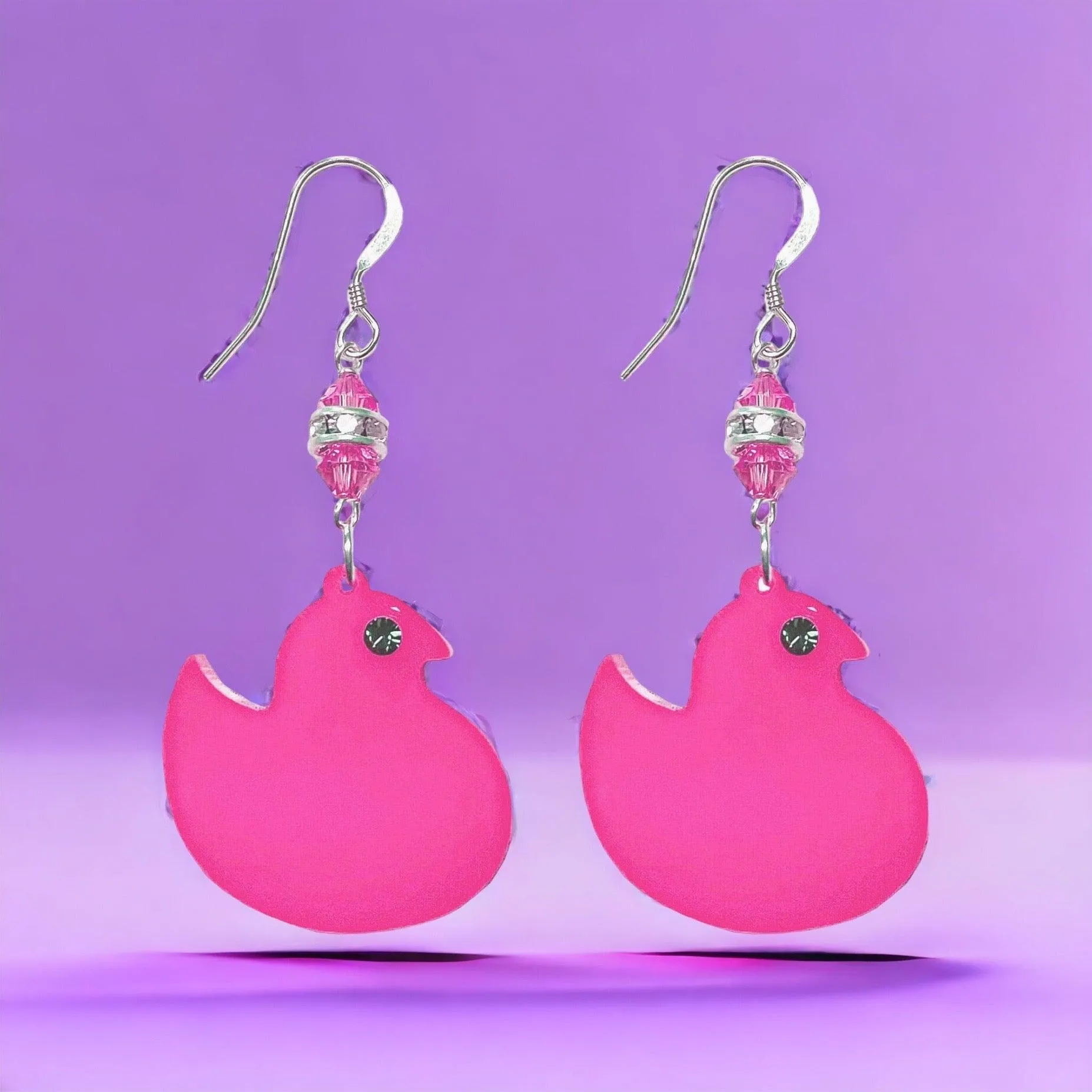 DIY Acrylic Earring Kit - Peep Chick Easter Earring