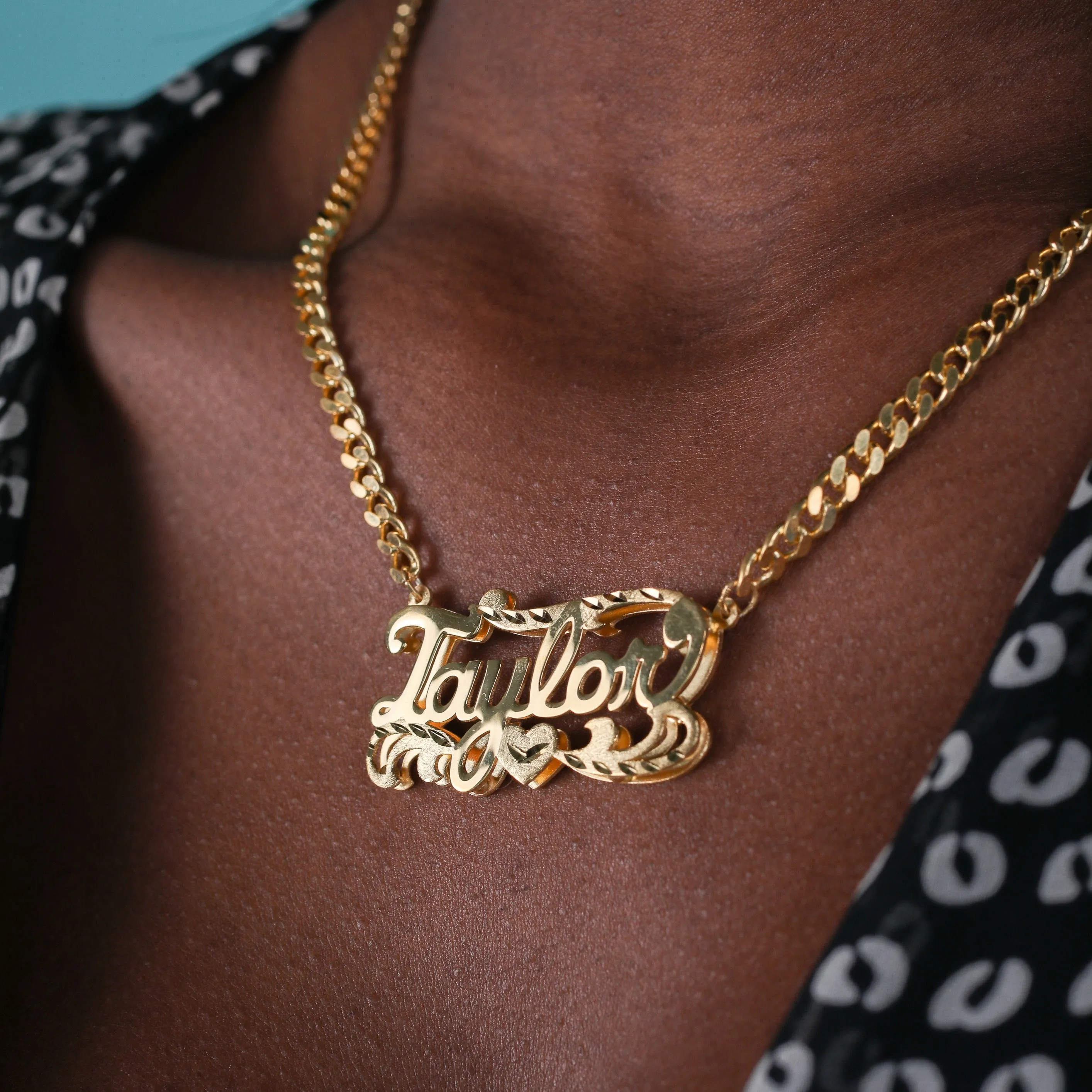 Double Plated Name Necklace