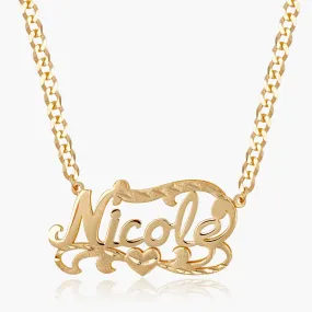 Double Plated Name Necklace