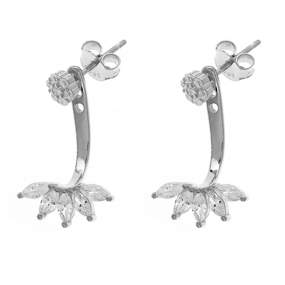 Ear Jacket Blanc Plata