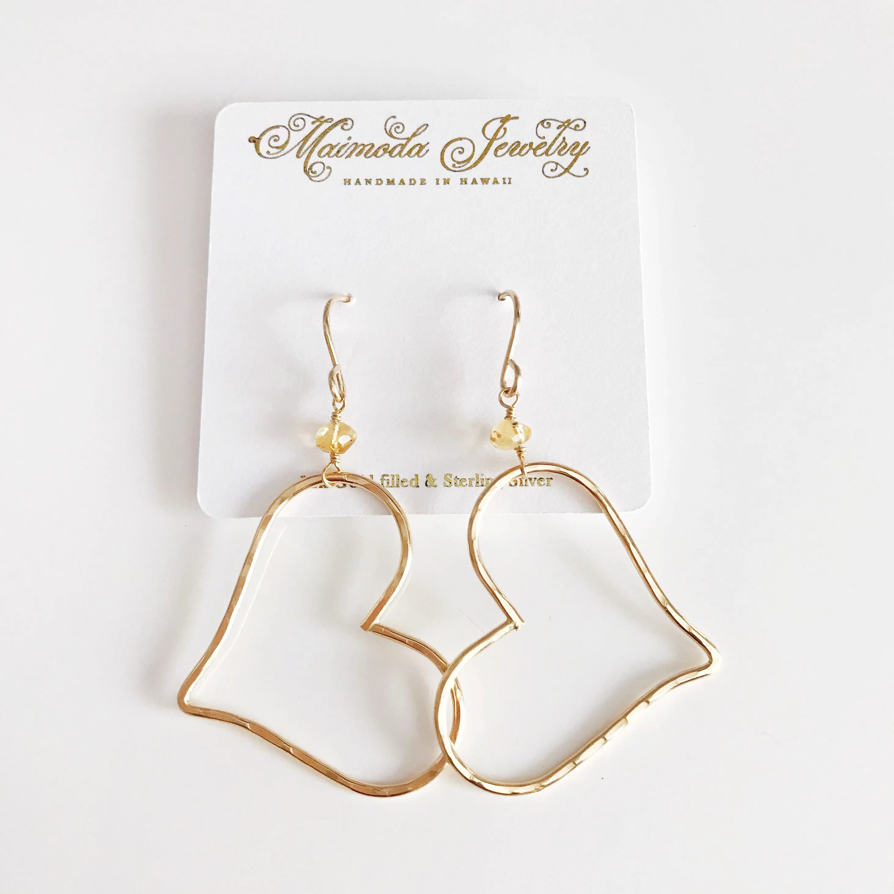 Earrings Kawehi - Citrine (E308)