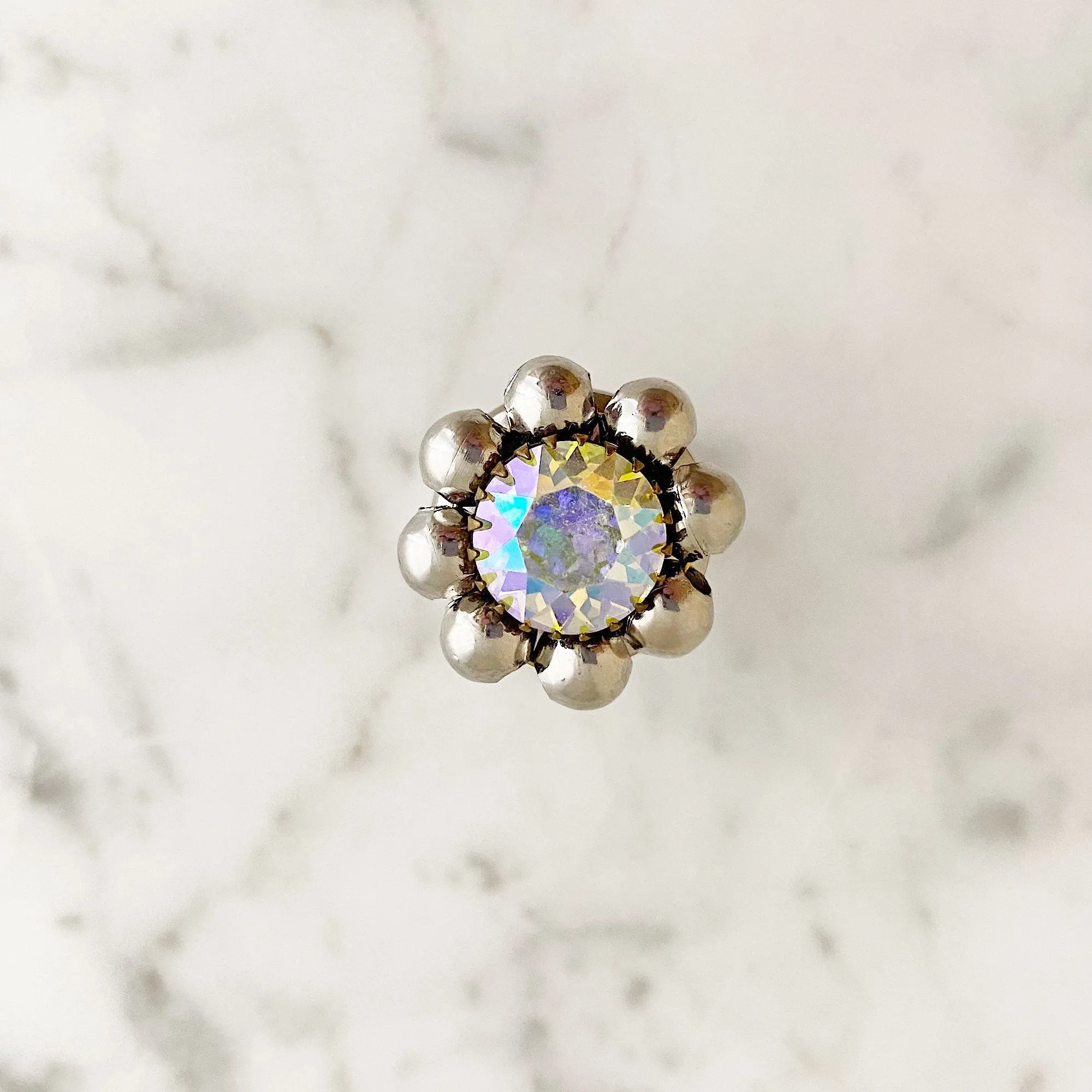 EDENA vintage beaded ab ring