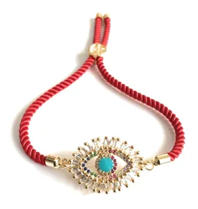 Evil Eye Lucky Charm Red Bracelet, Jewish Gift.