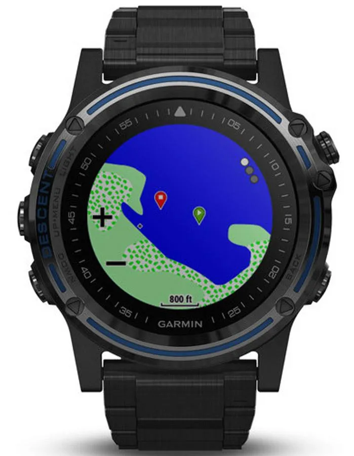 Garmin Descent MK1 Smart Dive Watch - Gray Sapphire - Black Silicone Band