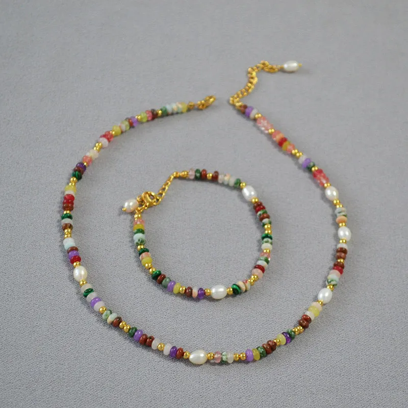 Gemstones Beads Bracelet Necklace(Purchase Individually)