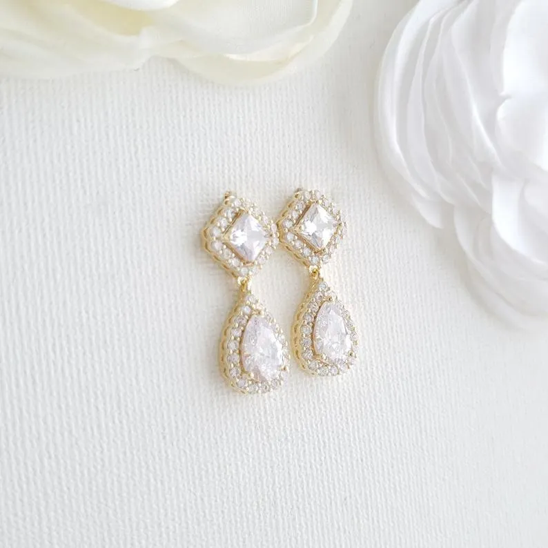 Gold Bridesmaids Earrings- Kala